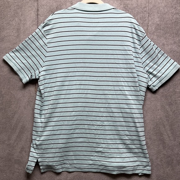 Polo Ralph Lauren Shirt Mens XL Light Blue Striped Pony Logo Preppy Beach - Picture 7 of 9